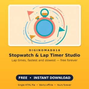 Stopwatch & Lap Timer Studio