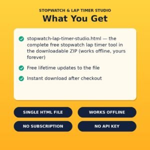 Stopwatch & Lap Timer Studio