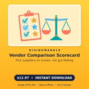 vendor-comparison-scorecard-01 Vendor Comparison Scorecard