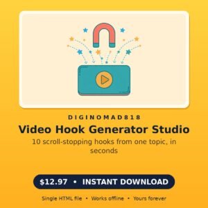 Video Hook Generator Studio