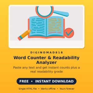 Word Counter & Readability Analyzer