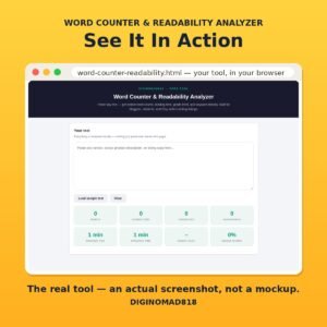 Word Counter & Readability Analyzer