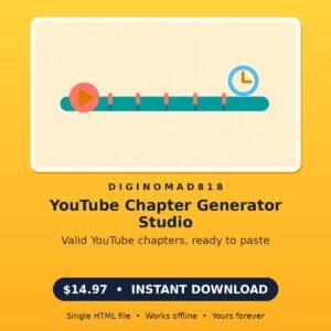 YouTube Chapter Generator Studio