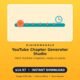 YouTube Chapter Generator Studio