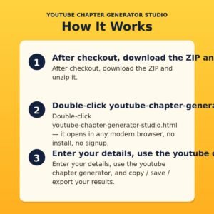 YouTube Chapter Generator Studio