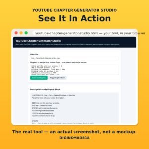 YouTube Chapter Generator Studio
