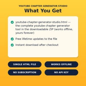 YouTube Chapter Generator Studio